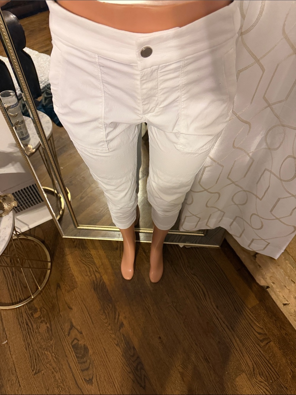 Athleta White Cropped Ankle Jeans